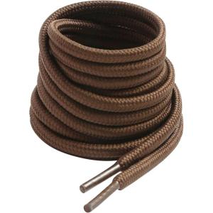 imageVSUDO 2 Pairs Round Boot Laces 532quot Outdoor Work ampamp Hiking Shoe Laces for BootsBrown