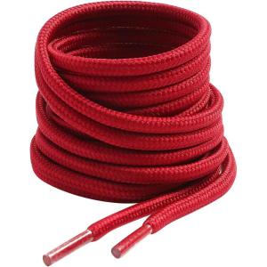 imageVSUDO 2 Pairs Round Boot Laces 532quot Outdoor Work ampamp Hiking Shoe Laces for BootsBurgundy Red