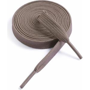 imageVSUDO 516quot Fine Weave Flat Shoe Lace Shoestring for Running Athletic Sneaker05 Light Brown