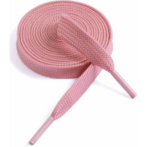 imageVSUDO 516quot Fine Weave Flat Shoe Lace Shoestring for Running Athletic Sneaker10 Skin Pink
