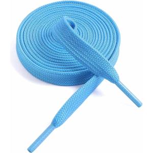imageVSUDO 516quot Fine Weave Flat Shoe Lace Shoestring for Running Athletic Sneaker12 Powder Blue
