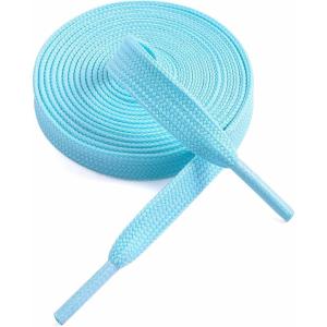 imageVSUDO 516quot Fine Weave Flat Shoe Lace Shoestring for Running Athletic Sneaker13 Sky Blue