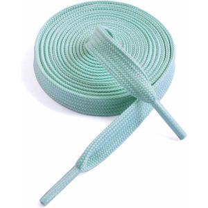 imageVSUDO 516quot Fine Weave Flat Shoe Lace Shoestring for Running Athletic Sneaker20 Mint Green