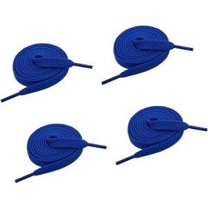 imageVSUDO Double Layer Shoe Laces for Sneakers516quot Flat Shoelaces Compatible with Converse Vans and Air Force  2 Pairs20 Sky Blue