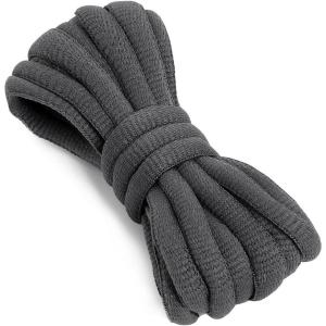 imageVSUDO Oval Shoe Laces for Sneakers Basketball Shoelaces Running Sport Shoestrings or Athletic Shoe StringsDark Gray