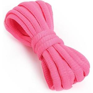 imageVSUDO Oval Shoe Laces for Sneakers Basketball Shoelaces Running Sport Shoestrings or Athletic Shoe StringsNeon Pink