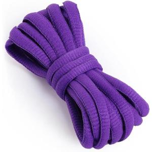 imageVSUDO Oval Shoe Laces for Sneakers Basketball Shoelaces Running Sport Shoestrings or Athletic Shoe StringsPurple