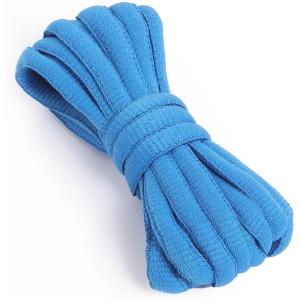 imageVSUDO Oval Shoe Laces for Sneakers Basketball Shoelaces Running Sport Shoestrings or Athletic Shoe StringsSapphire Blue