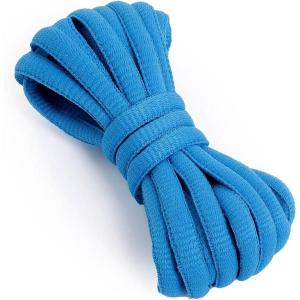 imageVSUDO Oval Shoe Laces for Sneakers Basketball Shoelaces Running Sport Shoestrings or Athletic Shoe StringsSky Blue