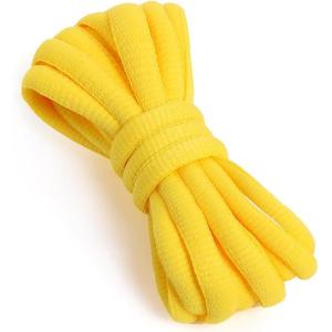 imageVSUDO Oval Shoe Laces for Sneakers Basketball Shoelaces Running Sport Shoestrings or Athletic Shoe StringsYellow