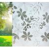 imageVSUDO 177quot by 1575quot White Frosted Privacy Window Film Removable White Background ampamp Leaf Pattern Matte Window Film Opaque Window Glass Covering Static Cling Window Sticker for Home 1938 Sq Ft354 By 787