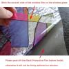 imageVSUDO 177quot x 787quot No Glue Color Privacy Film Removable Colorful Geometric Texture Pattern Frosted Window Film Opaque Glass Covering Static Cling Window Sticker for Home1 Roll  354 By 787