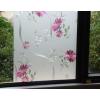 imageVSUDO Frosted Window Film PurpleRed Chrysanthemum Flower Pattern NonAdhesive Static Cling Privacy Glass Film for Home and Office 118 x 787 InchesPurple Chrysanthemum