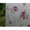 imageVSUDO Frosted Window Film PurpleRed Chrysanthemum Flower Pattern NonAdhesive Static Cling Privacy Glass Film for Home and Office 118 x 787 InchesPurple Chrysanthemum