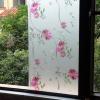 imageVSUDO Frosted Window Film PurpleRed Chrysanthemum Flower Pattern NonAdhesive Static Cling Privacy Glass Film for Home and Office 118 x 787 InchesPurple Chrysanthemum