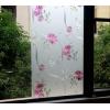 imageVSUDO Frosted Window Film PurpleRed Chrysanthemum Flower Pattern NonAdhesive Static Cling Privacy Glass Film for Home and Office 118 x 787 InchesPurple Chrysanthemum
