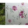 imageVSUDO Frosted Window Film PurpleRed Chrysanthemum Flower Pattern NonAdhesive Static Cling Privacy Glass Film for Home and Office 118 x 787 InchesPurple Chrysanthemum