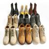 imageVSUDO Round Shoe Laces for Hiking Boots 532 Inch Shoestrings for Outdoor Work Shoes Thick Climbing Shoelaces for Boots08 Army Green With Brown Dot