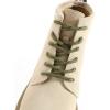 imageVSUDO Round Shoe Laces for Hiking Boots 532 Inch Shoestrings for Outdoor Work Shoes Thick Climbing Shoelaces for Boots08 Army Green With Brown Dot