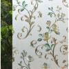 imageVSUDO 1 Roll 177quot by 787quot Privacy Window Film Camellia Flower Pattern Window Tint for Home Static Cling Window Glass Sticker 968 Sq Ft Total236 By 1575