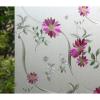imageVSUDO 2 Rolls 177quot by 787quot Window Film for Privacy Purple Chrysanthemum Pattern Window Tint for Home Window Glass Sticker for Office 1937 Sq Ft Total2 Rolls  354 By 787
