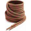 imageVSUDO Round Shoe Laces for Hiking Boots 532 Inch Shoestrings for Outdoor Work Shoes Thick Climbing Shoelaces for Boots03 Light Brown With Rose Red Dot