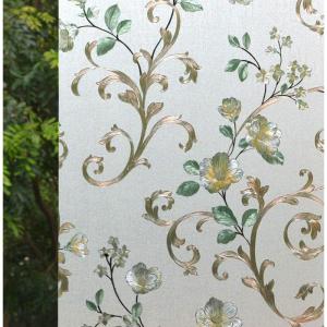 imageVSUDO 1 Roll 177quot by 787quot Privacy Window Film Camellia Flower Pattern Window Tint for Home Static Cling Window Glass Sticker 968 Sq Ft Total177 By 787
