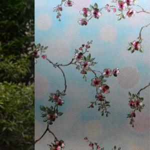 imageVSUDO 1 Roll 177quot by 787quot Window Film for Privacy Peach Blossom Pattern Window Tint for Home Window Glass Sticker for Office 968 Sq Ft Total177 By 787