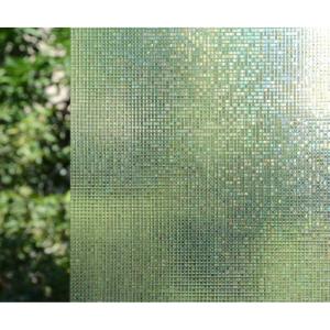 imageVSUDO 1 Roll 354quot by 787quot Static Cling Window Film for Privacy Crystal Mosaic Pattern Window Tint Sticker for Home or Office 1937 Sq Ft Total1 Roll  354 By 787