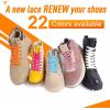 imageVSUDO 516 Fine Weave Flat Shoe Lace Shoestring for Running Athletic Sneaker12 Powder Blue
