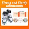 imageVSUDO 516 Fine Weave Flat Shoe Lace Shoestring for Running Athletic Sneaker22 Snow White
