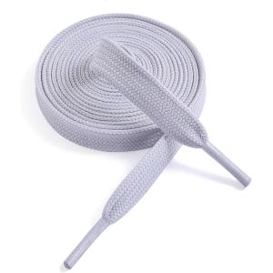 imageVSUDO 516 Fine Weave Flat Shoe Lace Shoestring for Running Athletic Sneaker07 Bluish Gray