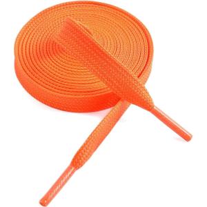 imageVSUDO 516 Fine Weave Flat Shoe Lace Shoestring for Running Athletic Sneaker17 Orange
